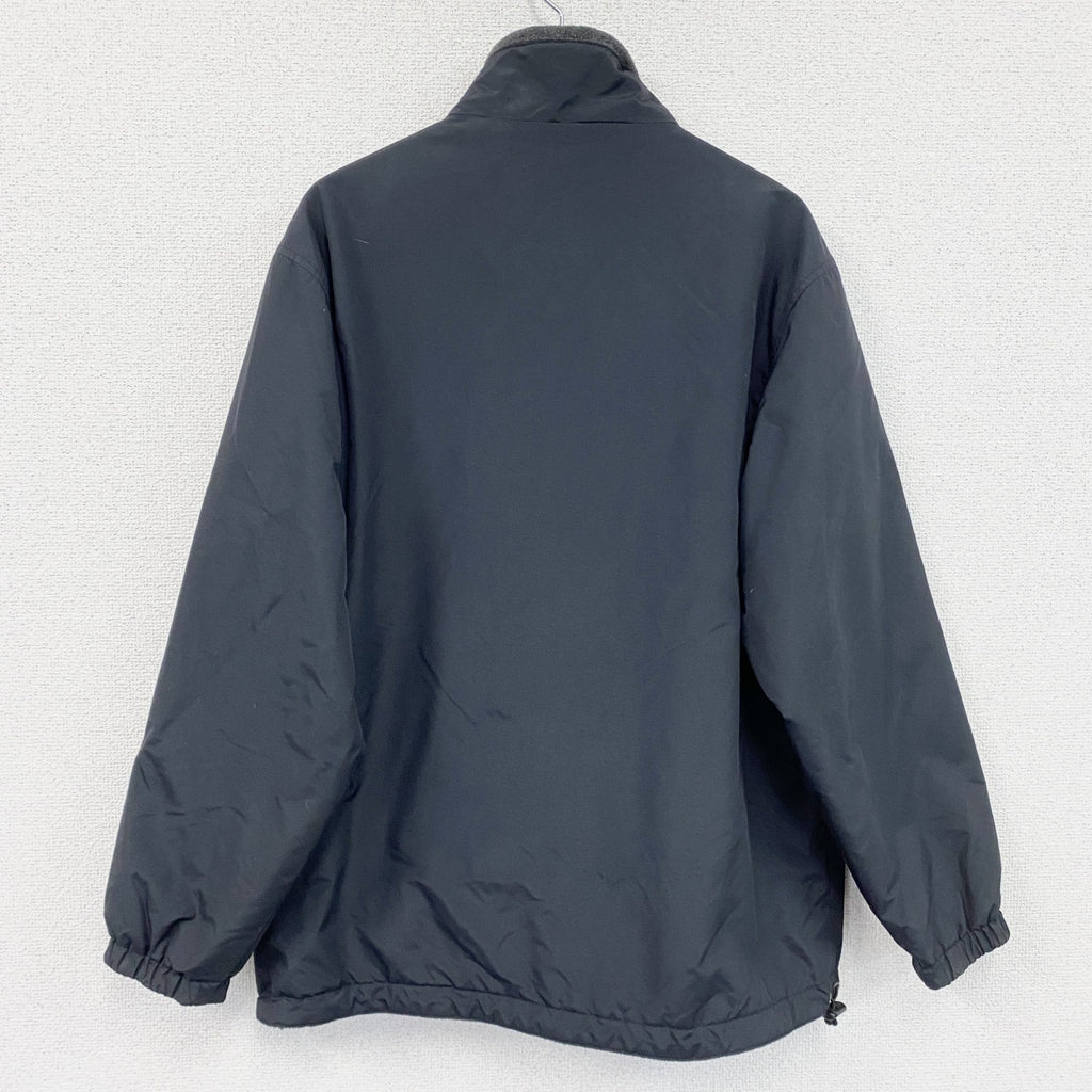 ～00s　OLD UNIQLO　オールドユニクロ　リバーシブルフリースジャケット　黒　ブラック　グレー　灰色　Mサイズ　古着