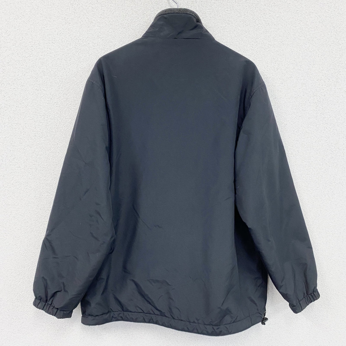 ～00s　OLD UNIQLO　オールドユニクロ　リバーシブルフリースジャケット　黒　ブラック　グレー　灰色　Mサイズ　古着