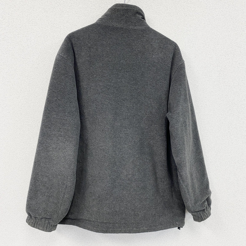 ～00s　OLD UNIQLO　オールドユニクロ　リバーシブルフリースジャケット　黒　ブラック　グレー　灰色　Mサイズ　古着