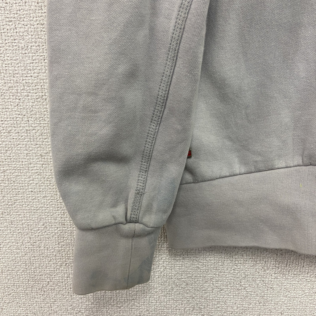 PUMA　プーマ　トラックジャケット/ジャージ　デカロゴ　裏ボア　灰色　グレー　Sサイズ　古着