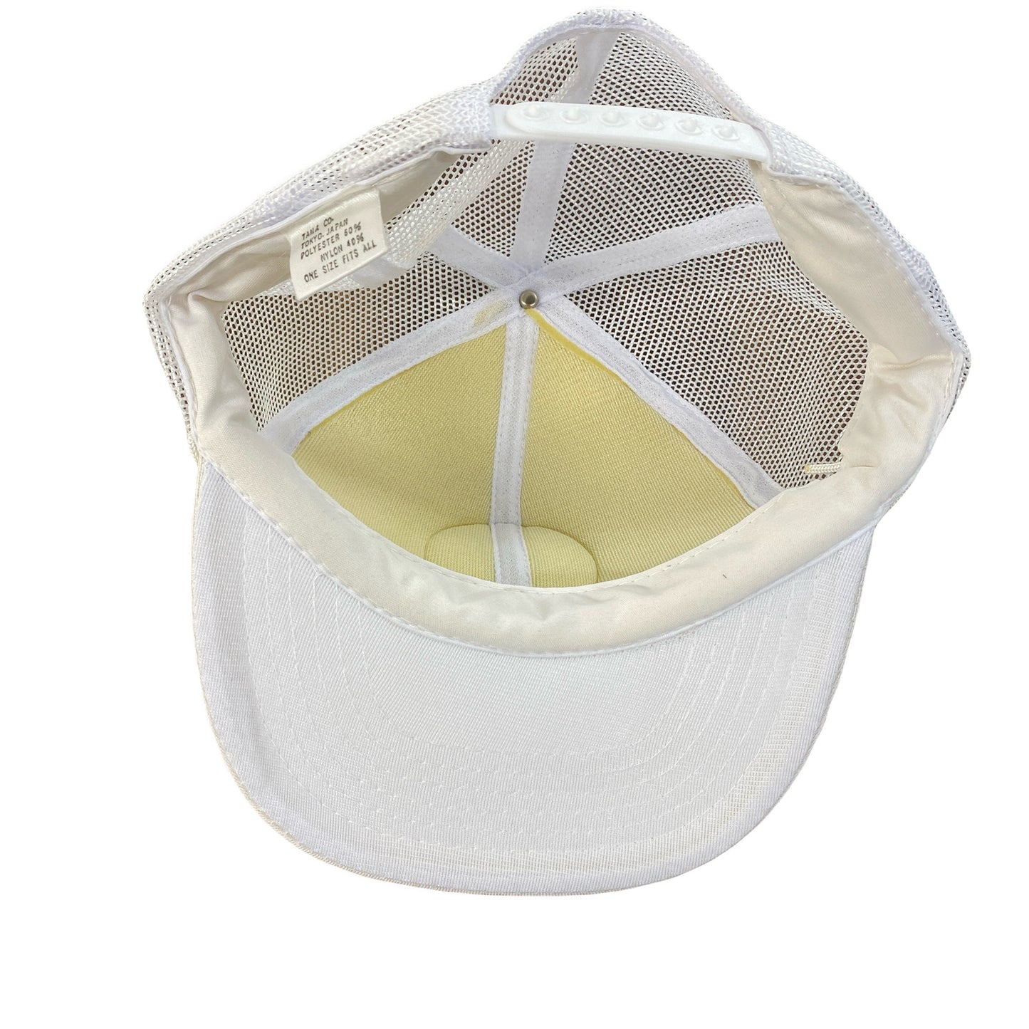 ～90s　Volkswagen　フォルクスワーゲン　メッシュキャップ　企業ロゴ　白　ホワイト　ワンサイズ