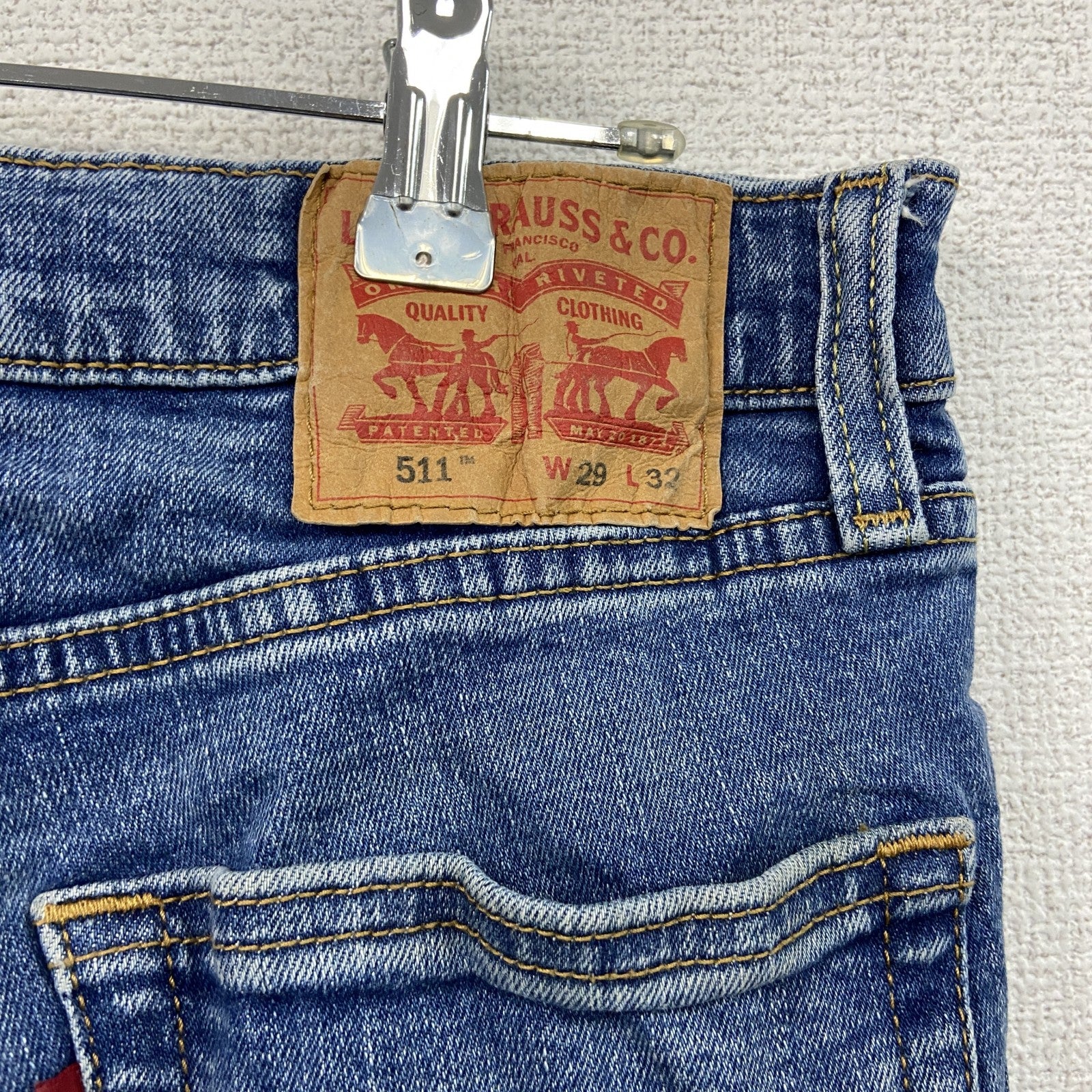 古着 used　Levi’s　リーバイス　511　スキニーデニムパンツ/ジーンズ　ジップフライ　インディゴ　W29サイズ