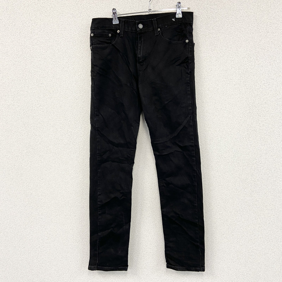 Levi’s　リーバイス　502　ブラックデニムパンツ/ジーンズ　ジップフライ　黒　ブラック　W30サイズ　古着