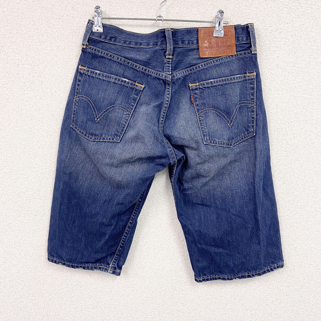 Levi's　リーバイス　503　デニムハーフパンツ/ジーンズ　ジップフライ　インディゴ　W29サイズ　古着