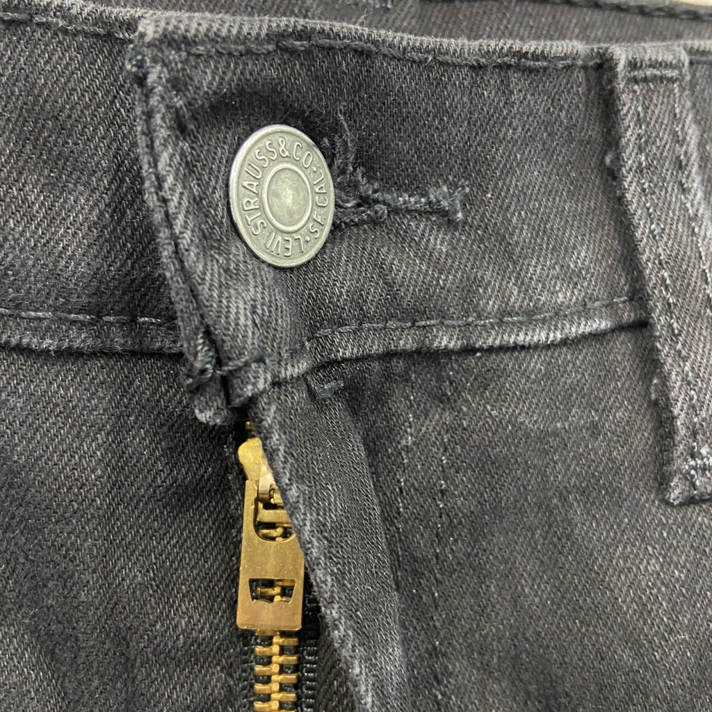 Levi’s　リーバイス　502　ブラックデニムパンツ/ジーンズ　ジップフライ　黒　ブラック　W30サイズ　古着