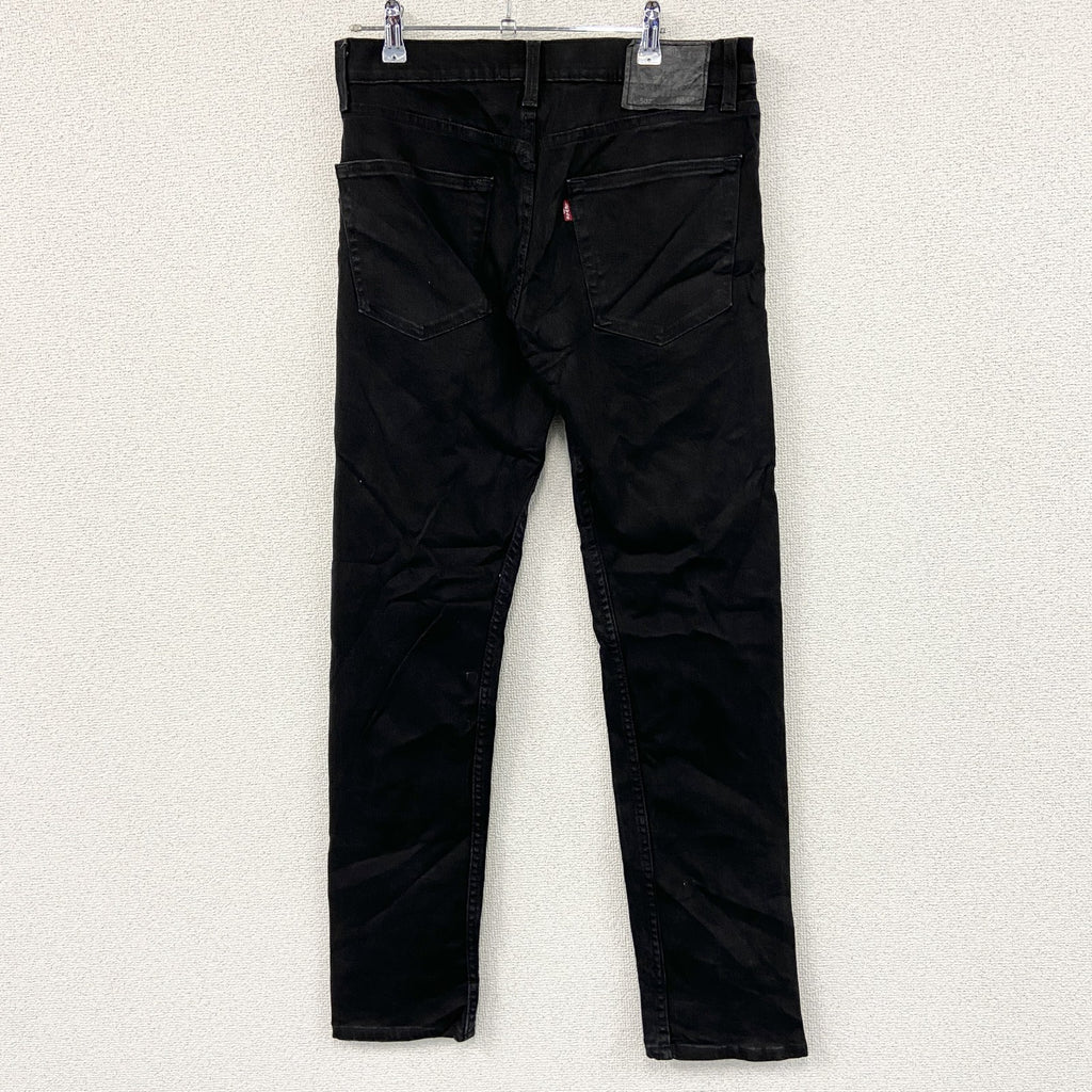 Levi’s　リーバイス　502　ブラックデニムパンツ/ジーンズ　ジップフライ　黒　ブラック　W30サイズ　古着
