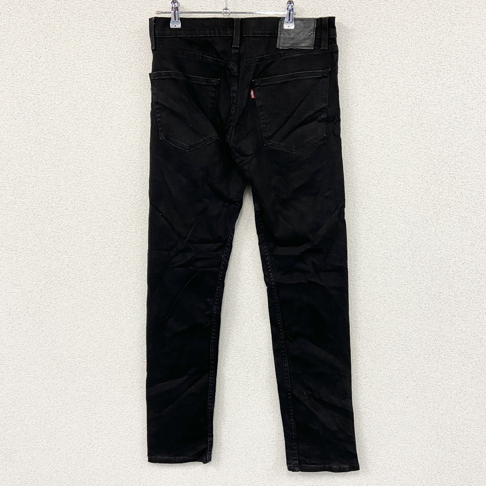 Levi’s　リーバイス　502　ブラックデニムパンツ/ジーンズ　ジップフライ　黒　ブラック　W30サイズ　古着