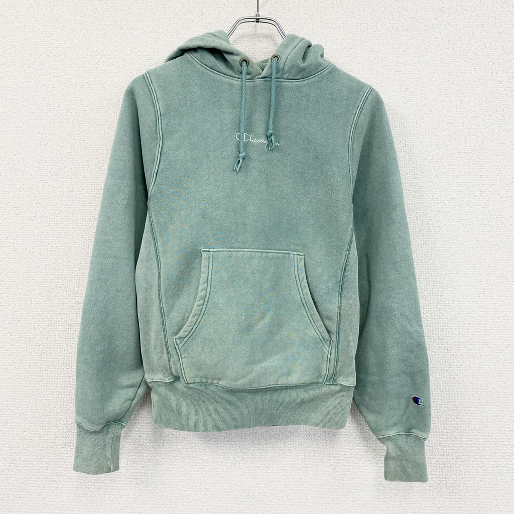 Champion　チャンピオン　リバースウィーブ　スウェットパーカー/フーディー　緑　グリーン　Sサイズ　古着