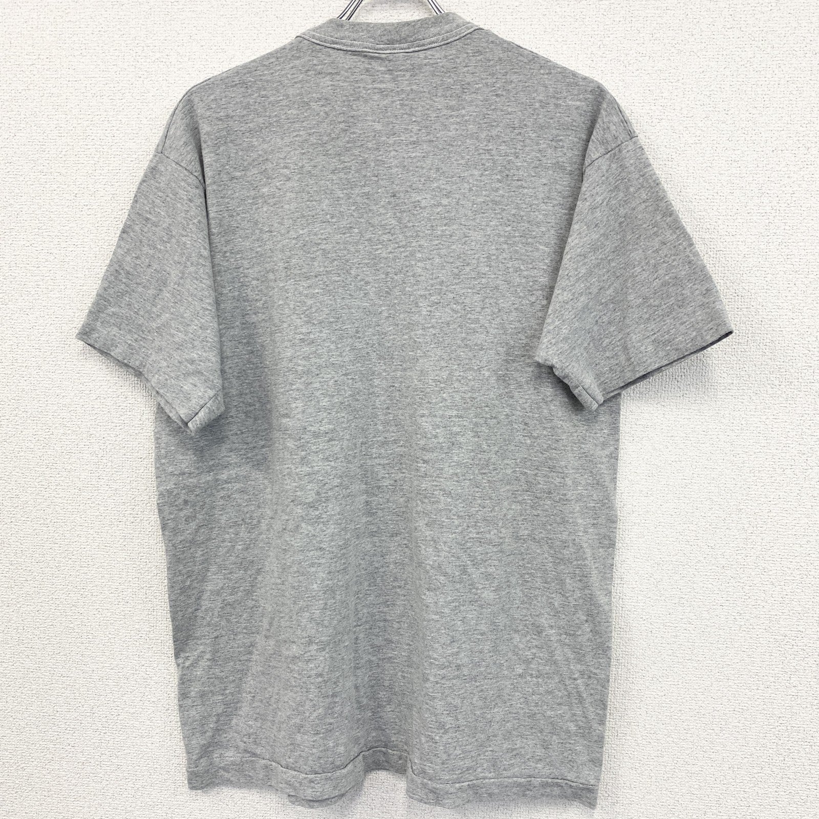 90s　ACKLEY MOODS　半袖プリントTシャツ　ヴィンテージ　シングルステッチ　灰色　グレー　XLサイズ　古着