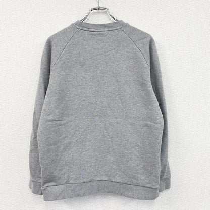adidas　アディダス　スウェット/トレーナー　ラグランスリーブ　トレフォイルロゴ　デカロゴ　グレー　Oサイズ