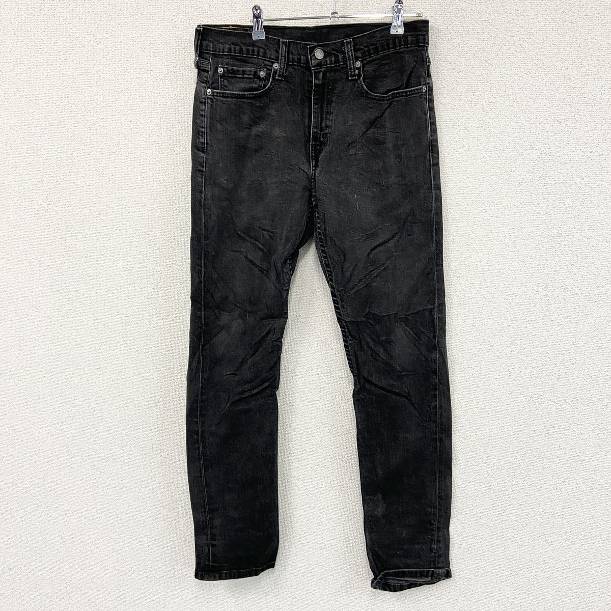 Levi’s　リーバイス　502　ブラックデニムパンツ/ジーンズ　ジップフライ　黒　ブラック　W32サイズ　古着