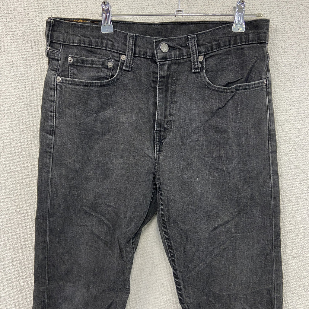 Levi’s　リーバイス　502　ブラックデニムパンツ/ジーンズ　ジップフライ　黒　ブラック　W32サイズ　古着