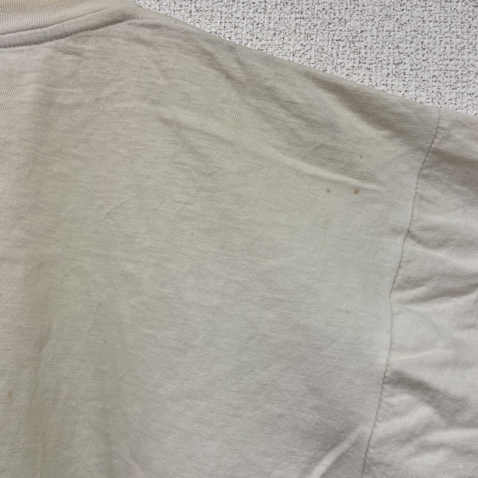 90s～　Cosmos Blue　半袖プリントTシャツ　アレックスクリビ―レ　白　ホワイト　XLサイズ　　ヴィンテージ　古着