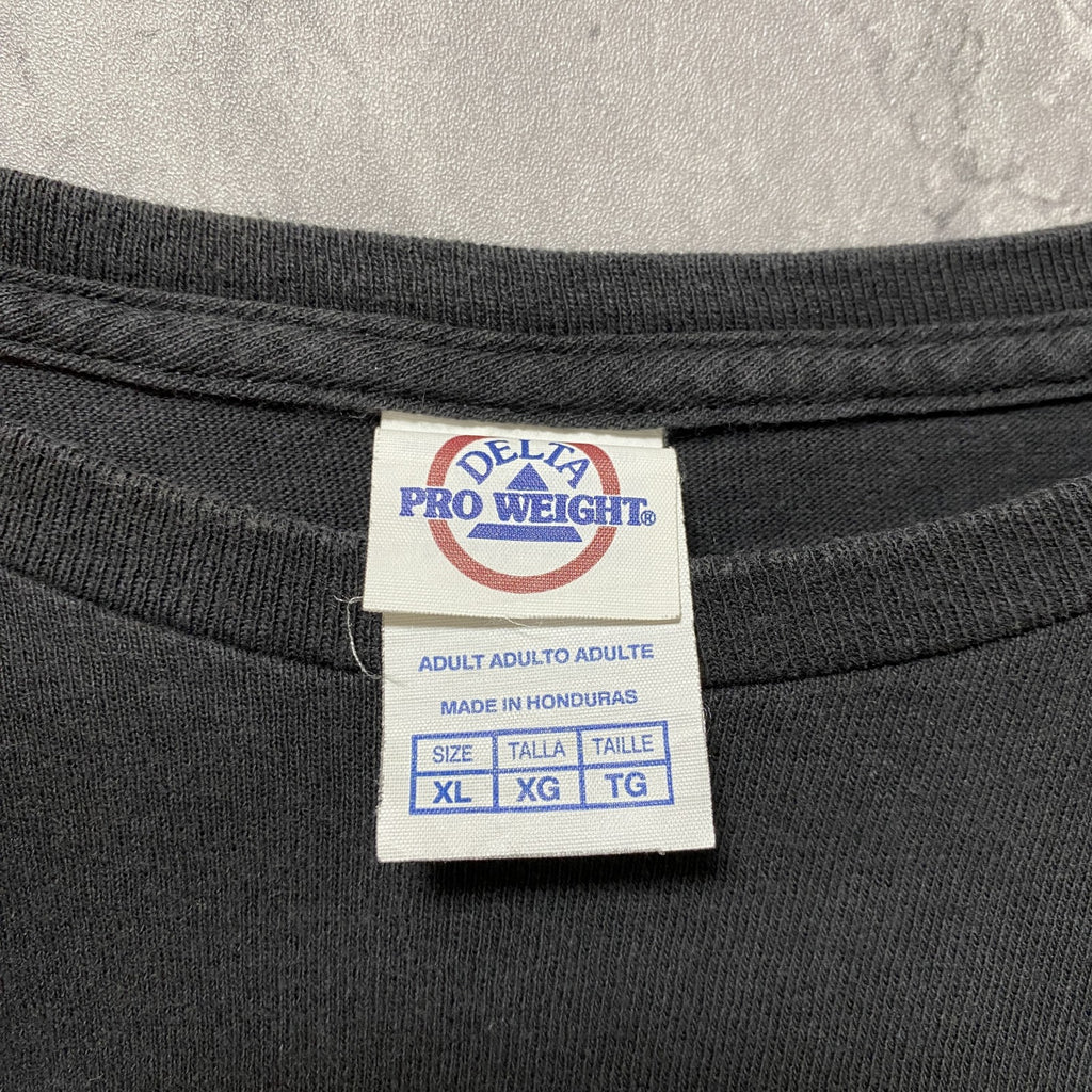 ATLANTA MOTOR SPEEDWAY　半袖バックプリントTシャツ　黒　ブラック　レーシングカー　XLサイズ　古着