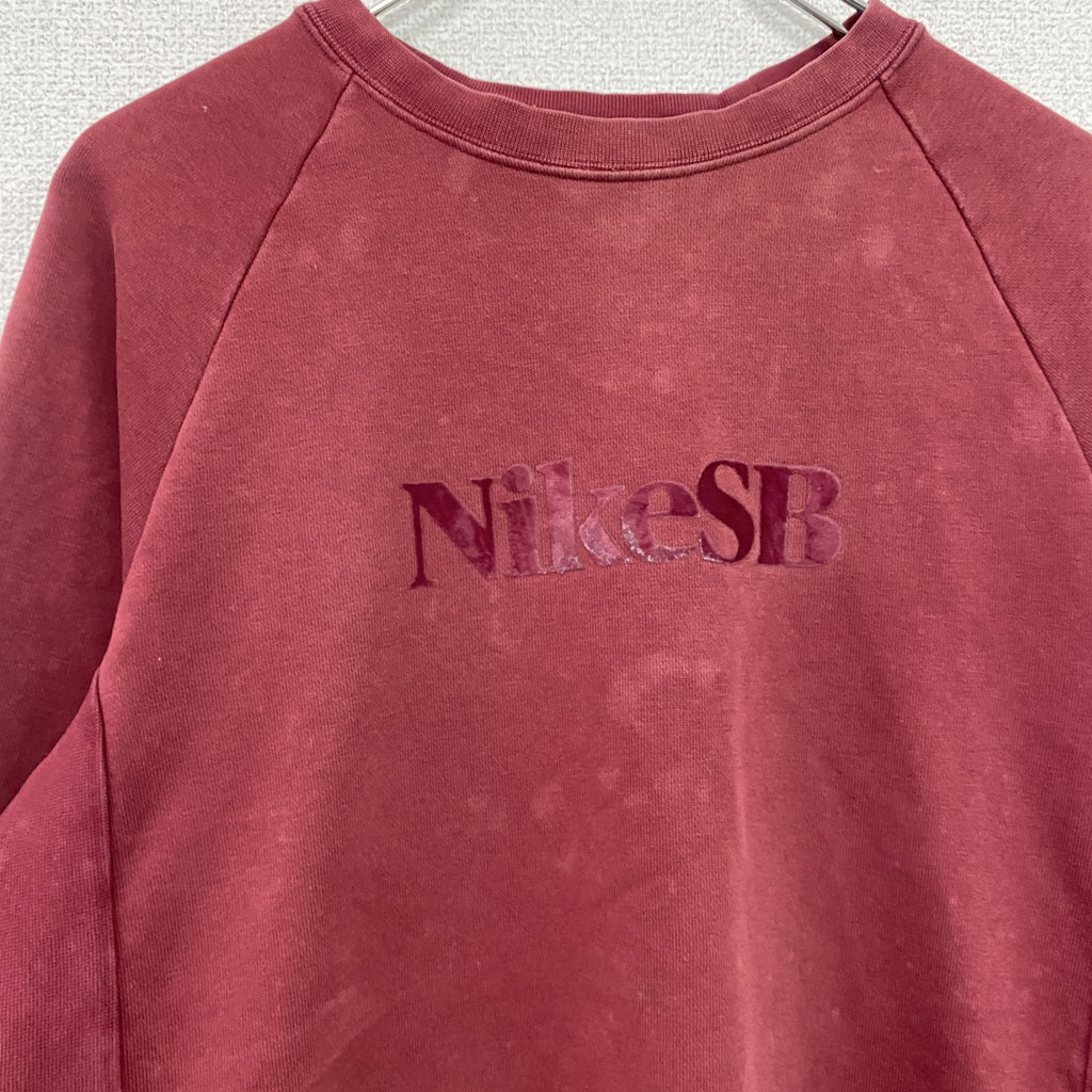 NIKE SB　ナイキエスビー　スウェット/トレーナー　朱色　ボルドー　Sサイズ　古着