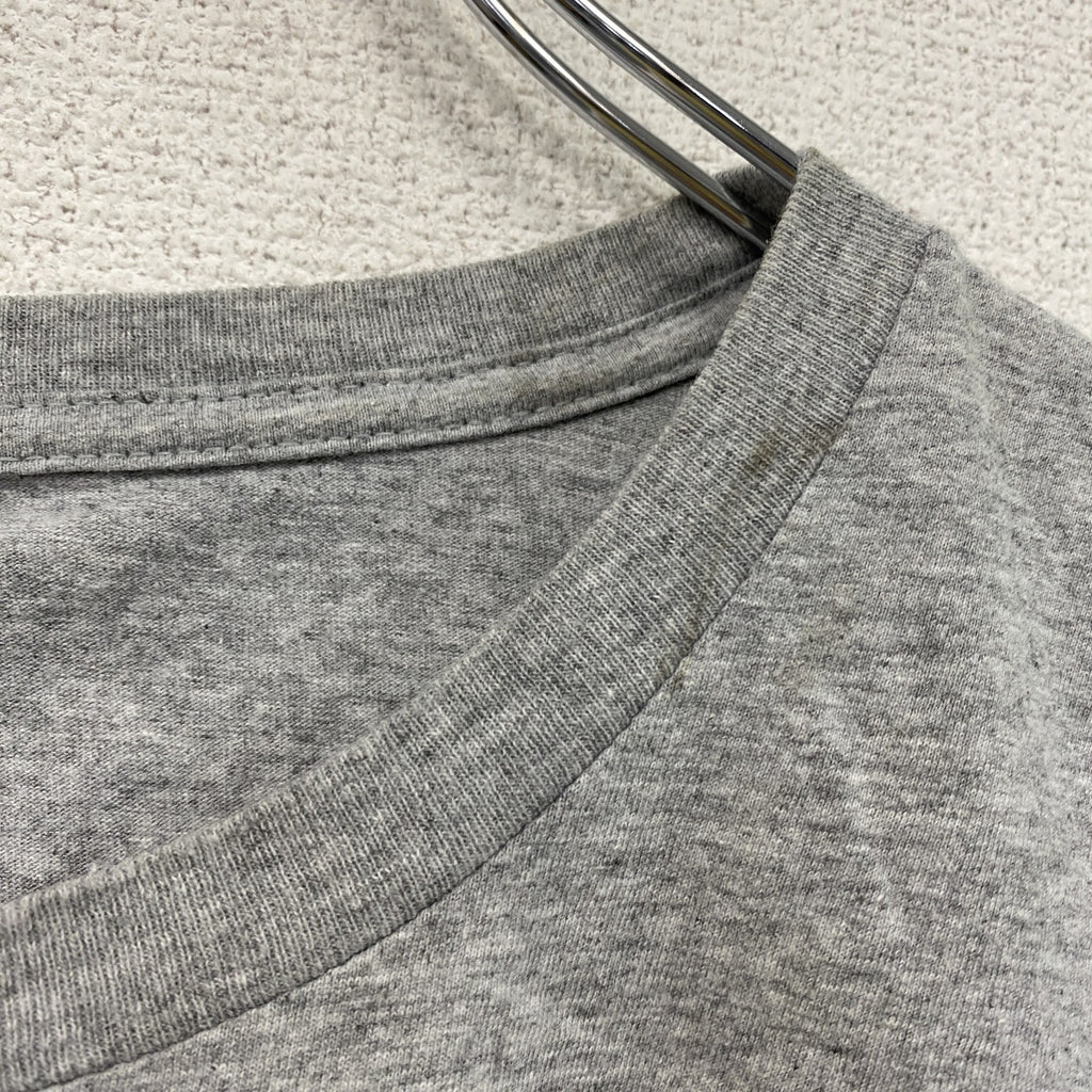 adidas　アディダス　半袖プリントTシャツ　パフォーマンスロゴ　灰色　グレー　2Xサイズ　古着