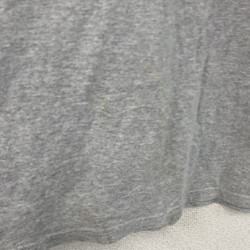 adidas　アディダス　半袖プリントTシャツ　パフォーマンスロゴ　灰色　グレー　2Xサイズ　古着