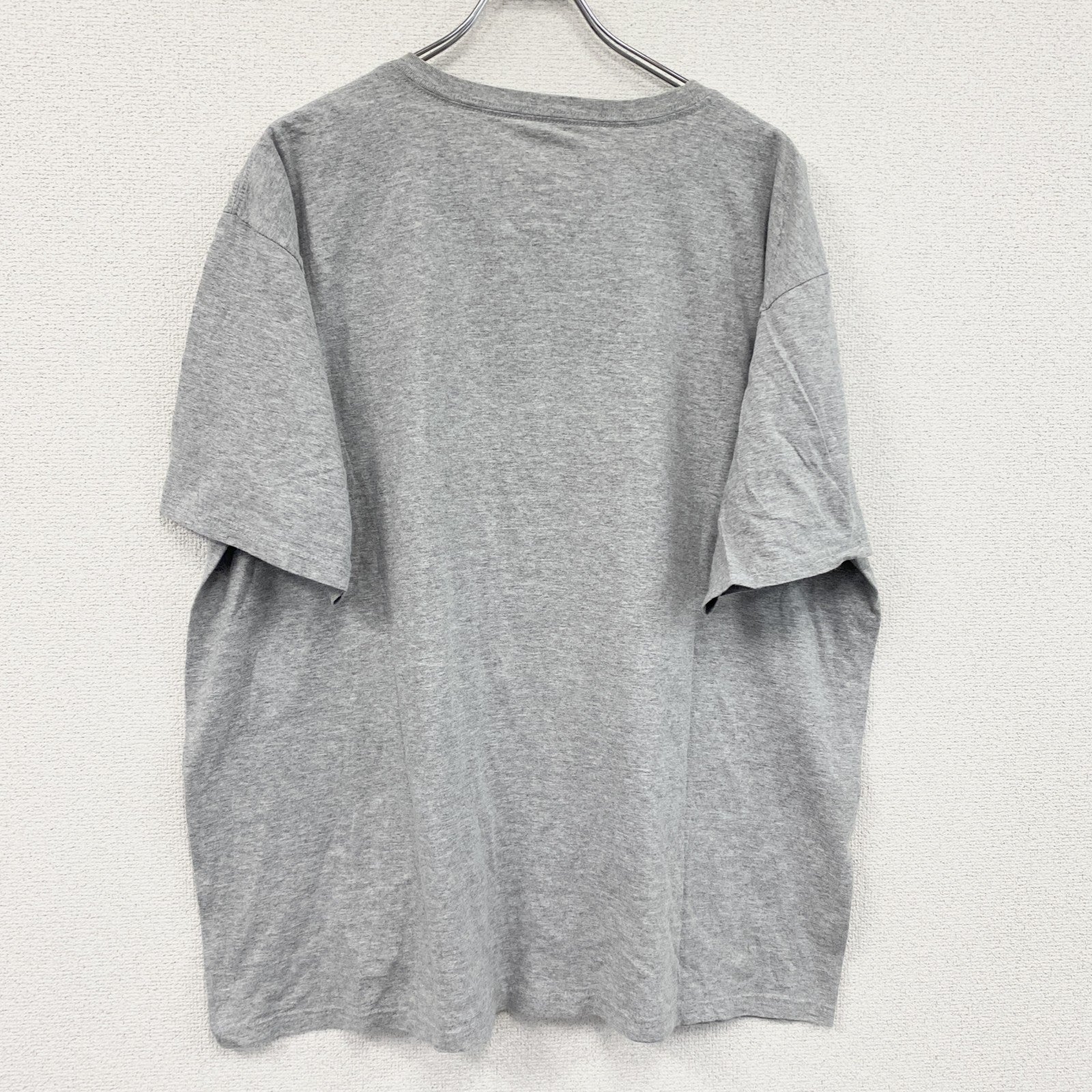 adidas　アディダス　半袖プリントTシャツ　パフォーマンスロゴ　灰色　グレー　2Xサイズ　古着