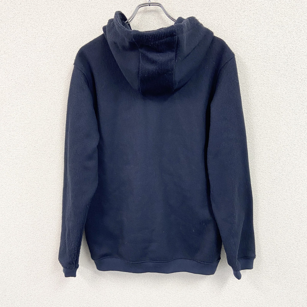 adidas　アディダス　フルジップパーカー/フーディー　紺　ネイビー　XLサイズ トレーナー スウェットトップス フード付き 古着