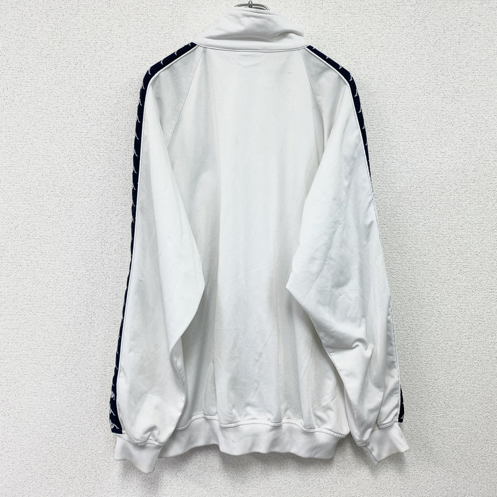 90s　Kappa　カッパ　トラックジャケット/ジャージ　ヴィンテージ　白　ホワイト　2XLサイズ　古着