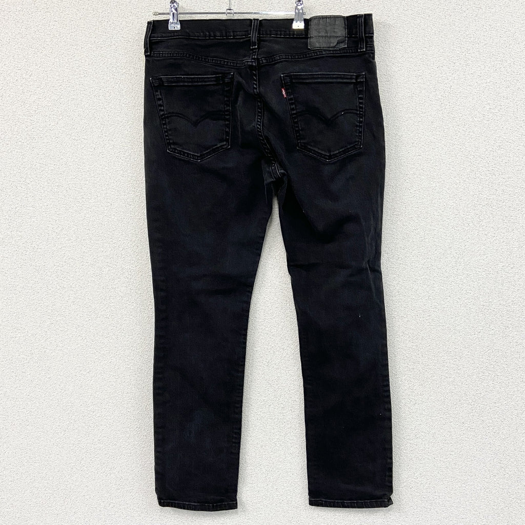 Levi’s　リーバイス　511　ブラックデニムパンツ/ジーンズ　ジップフライ　黒　ブラック　W36サイズ　古着