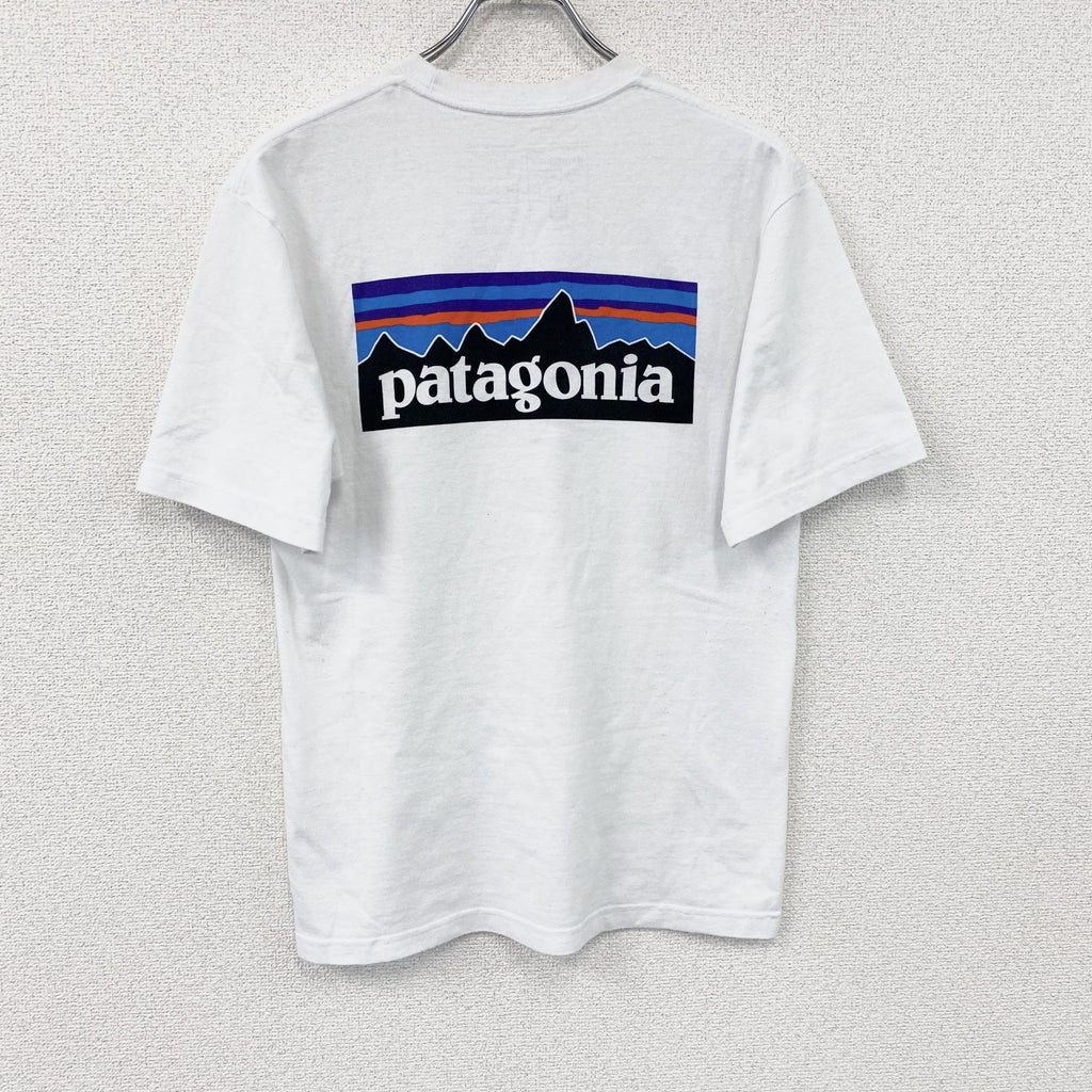 Patagonia　パタゴニア　半袖プリントTシャツ　白　ホワイト　XSサイズ　古着　