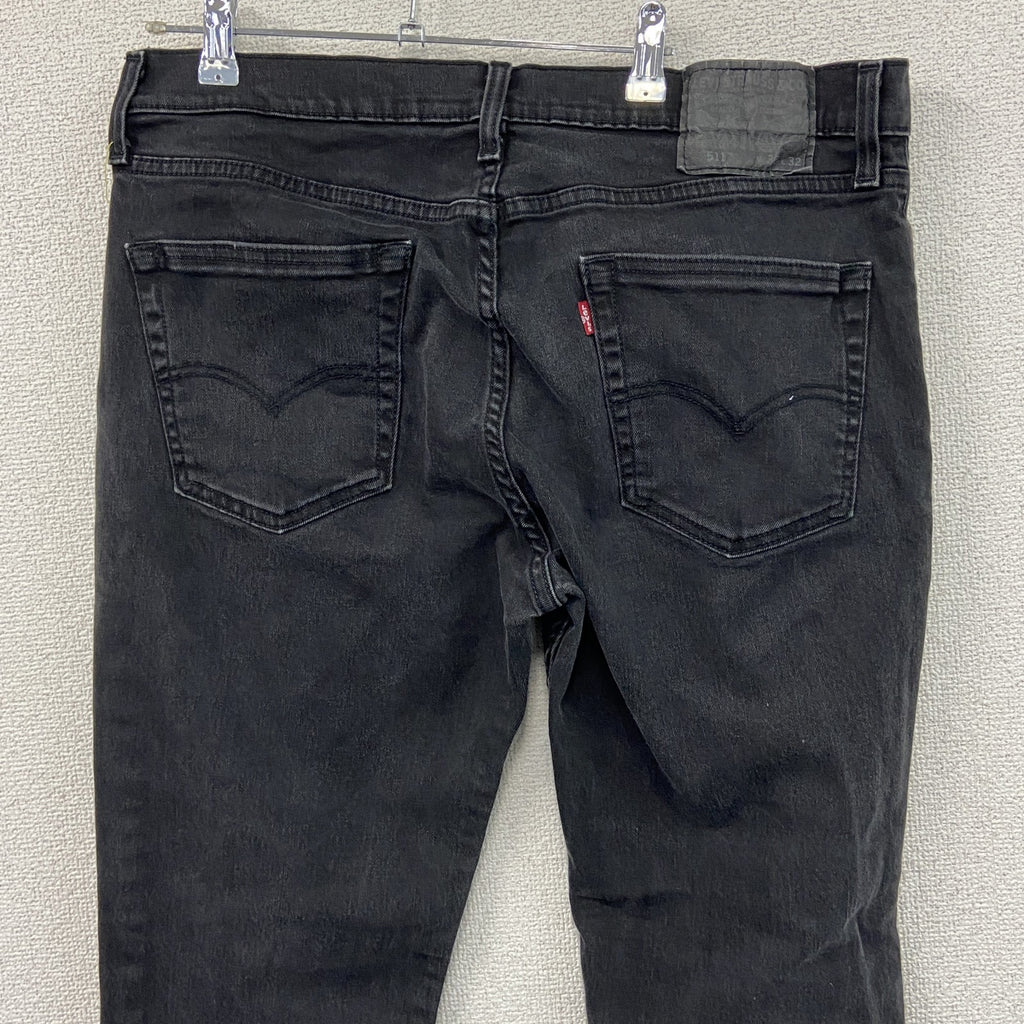 Levi’s　リーバイス　511　ブラックデニムパンツ/ジーンズ　ジップフライ　黒　ブラック　W36サイズ　古着