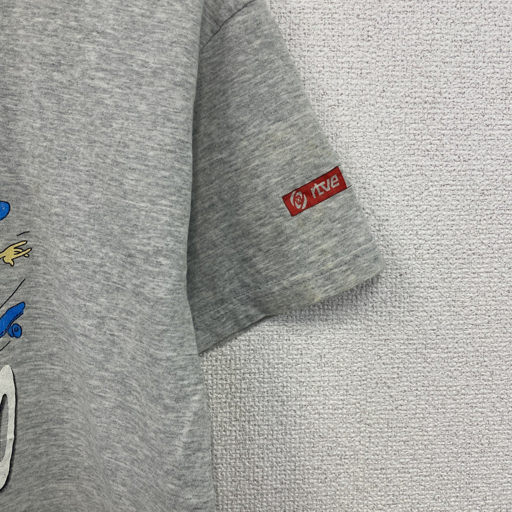 ～00s　EL CONCIERTAZO　半袖プリントTシャツ　バッハ　モーツァルト　霜降りグレー　Mサイズ　古着