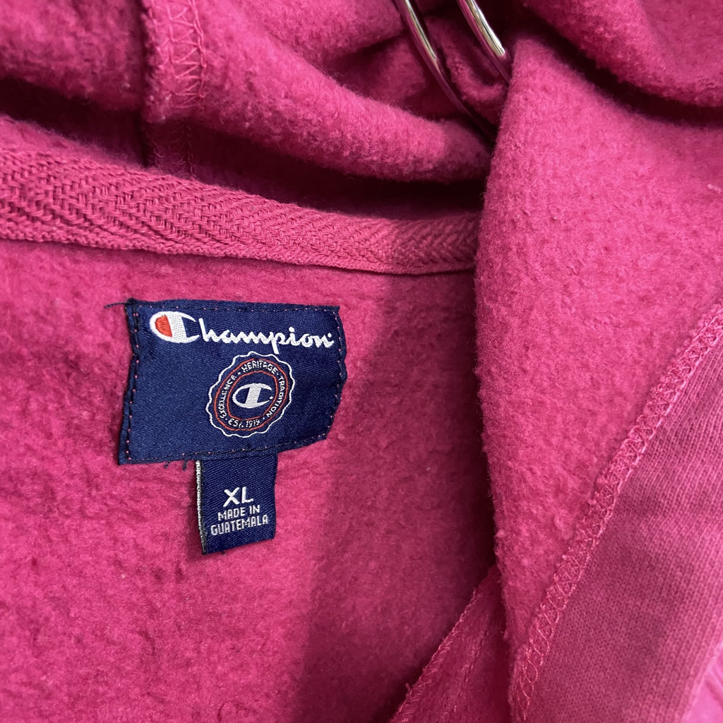 champion　チャンピオン　スウェットパーカー/フーディ　ピンク　XLサイズ　古着