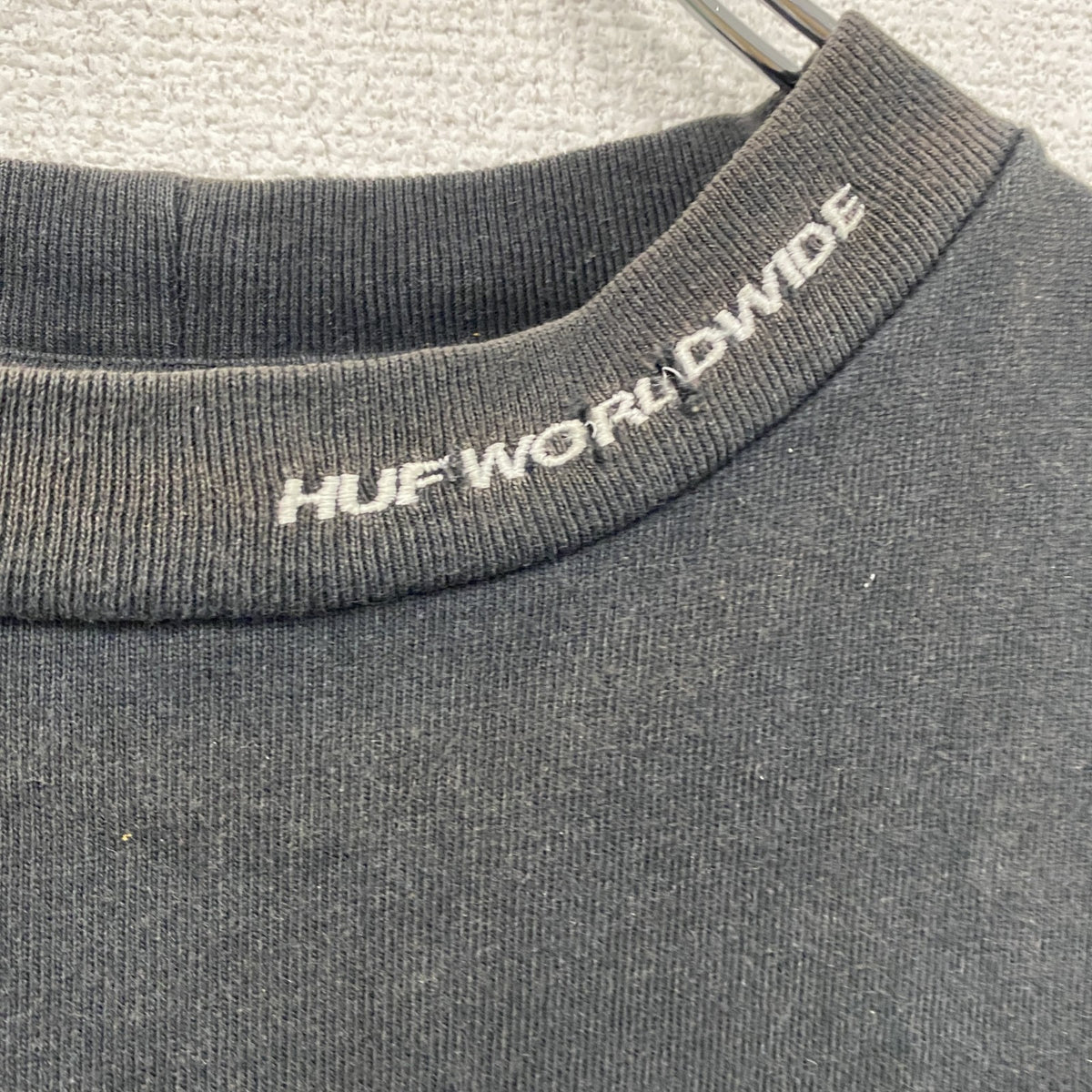 HUF　ハフ　半袖ポケットTシャツ　ポケT　黒　ブラック　XLサイズ　古着