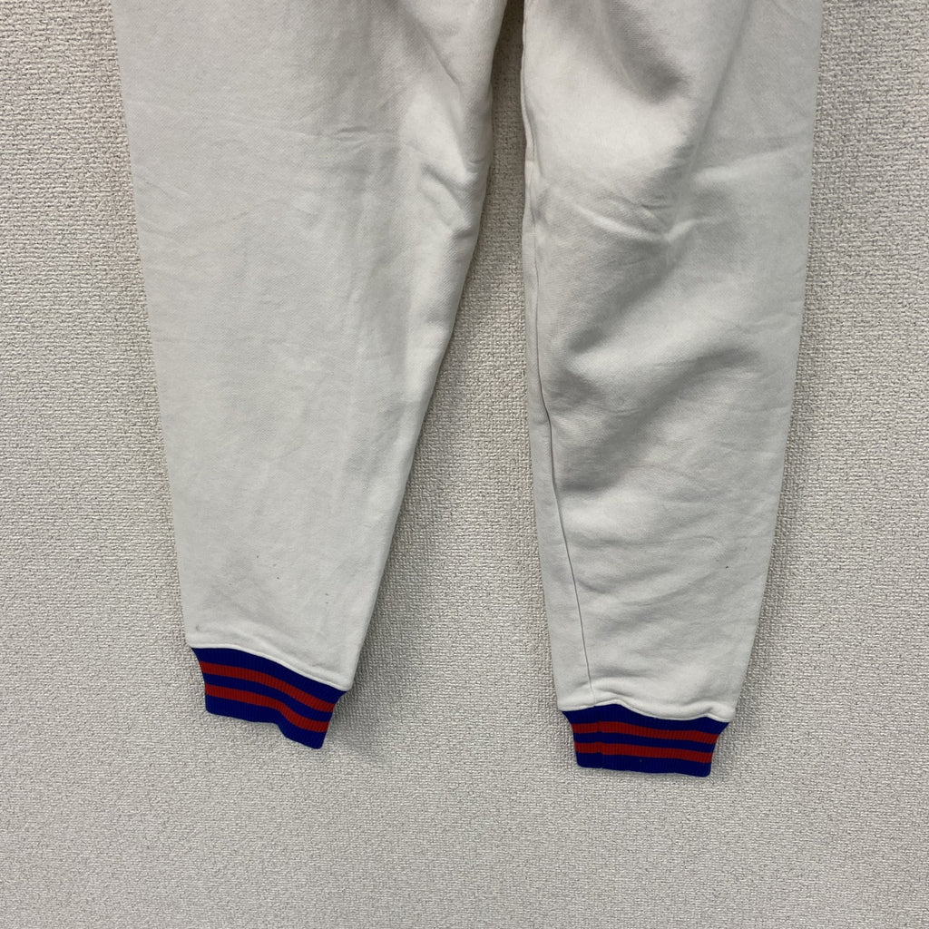 Champion　チャンピオン　リバースウィーブ　スウェットパンツ　リブライン　ヘビーウエイト　刺繍ロゴ　白　ホワイト　Mサイズ　古着