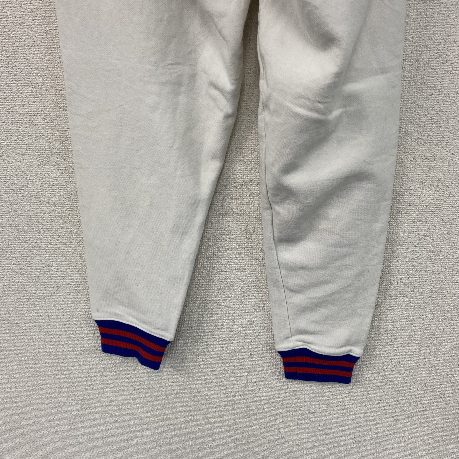 Champion　チャンピオン　リバースウィーブ　スウェットパンツ　リブライン　ヘビーウエイト　刺繍ロゴ　白　ホワイト　Mサイズ　古着
