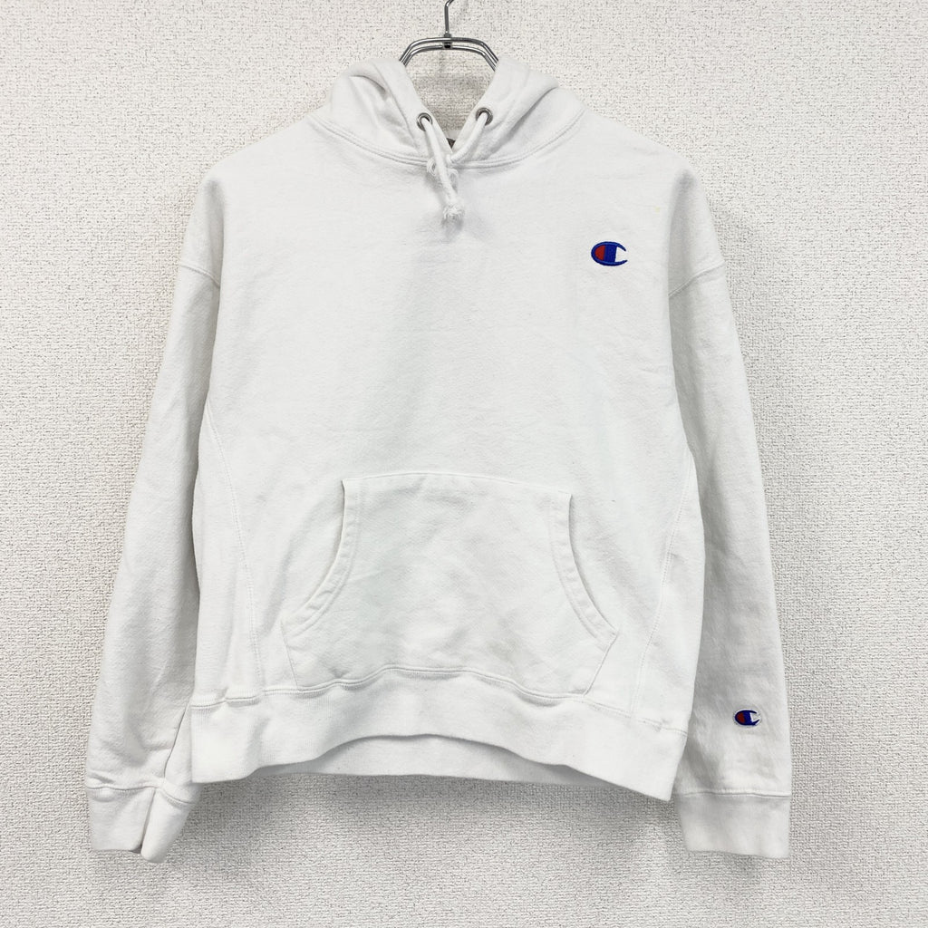 Champion　チャンピオン　リバースウィーブ　スウェットパーカー/フーディー　白　ホワイト　Lサイズ トレーナー スウェットトップス フード付き 古着