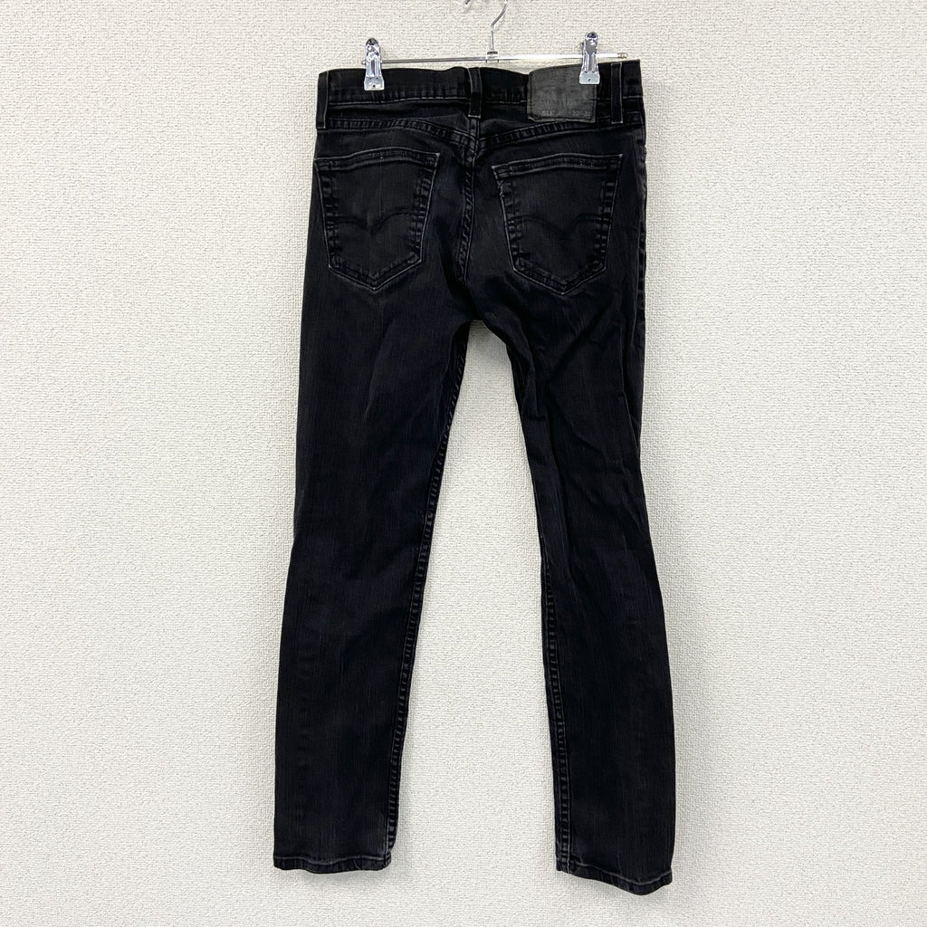 Levi’s　リーバイス　511　ブラックデニムパンツ/ジーンズ　ジップフライ　黒　ブラック　W30サイズ　古着