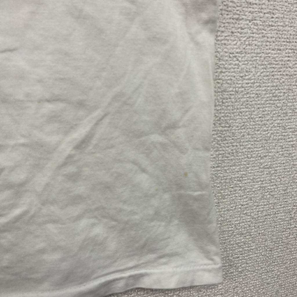 90s～　LESMORE　半袖プリントTシャツ　染み込みプリント　ヴィンテージ　白　ホワイト　Mサイズ　古着