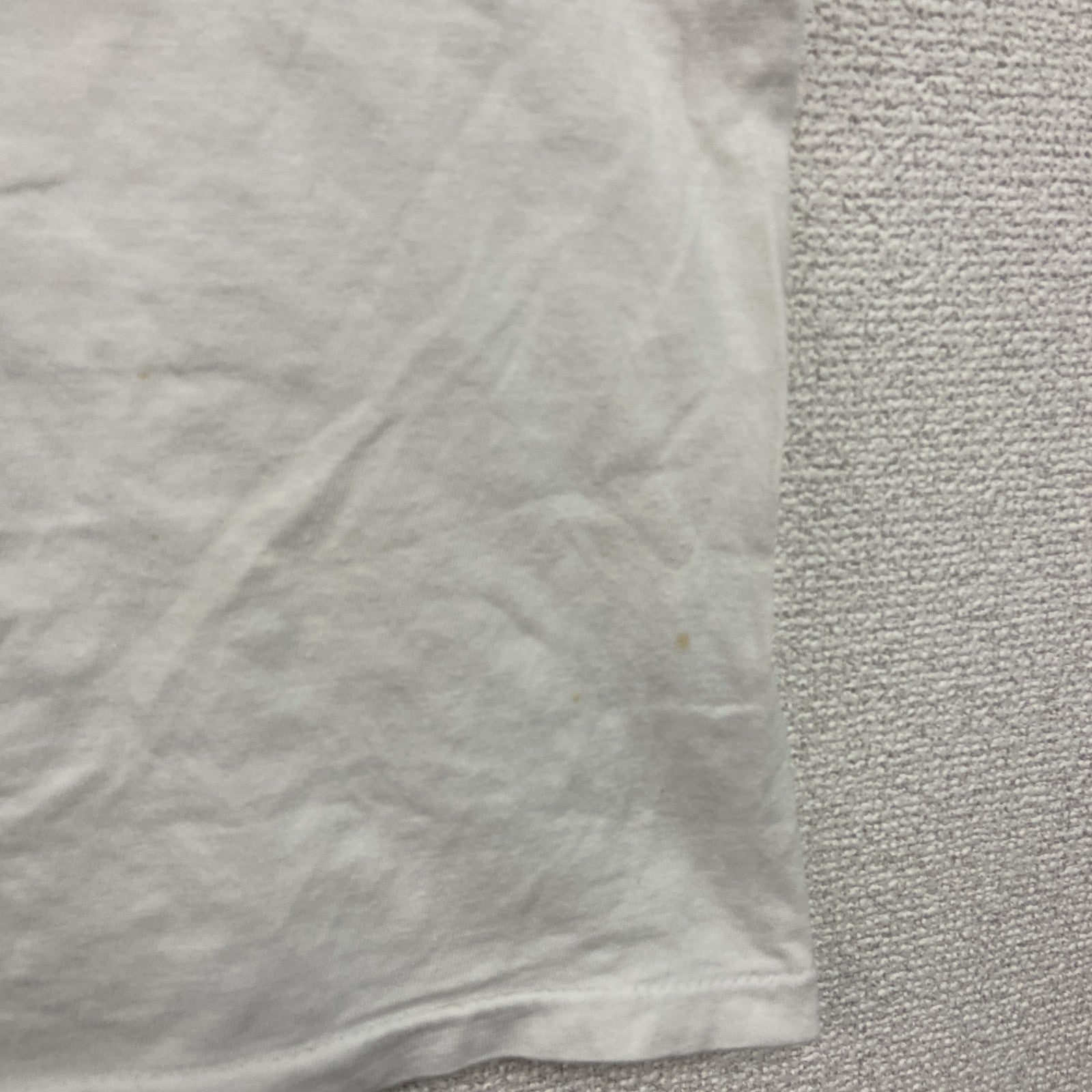 90s～　LESMORE　半袖プリントTシャツ　染み込みプリント　ヴィンテージ　白　ホワイト　Mサイズ　古着