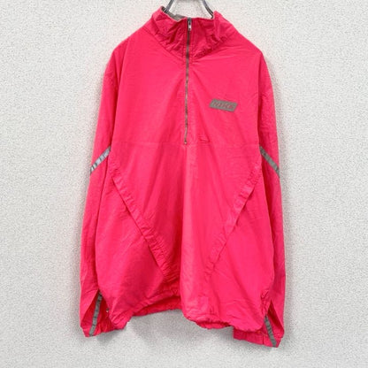 90s　NIKE　ナイキ　ハーフジップナイロンジャケット　ヴィンテージ　銀タグ　ピンク　XLサイズ
