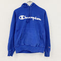 Champion　チャンピオン　リバースウィーブ　スウェットパーカー/フーディー　ヘビーウエイト　現行　青　ブルー　Sサイズ トレーナー スウェットトップス フード付き 古着