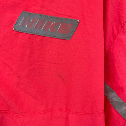 90s　NIKE　ナイキ　ハーフジップナイロンジャケット　ヴィンテージ　銀タグ　ピンク　XLサイズ