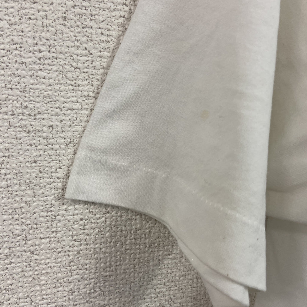 FRUIT OF THE LOOM　フルーツオブザルーム　半袖プリントTシャツ　シングルステッチ　白　ホワイト　XLサイズ カットソー メンズ コットン 古着