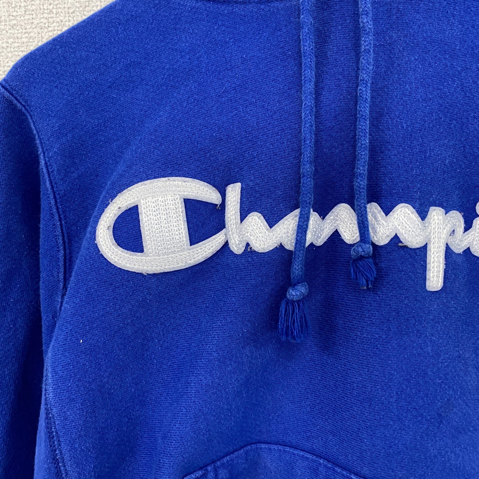 Champion　チャンピオン　リバースウィーブ　スウェットパーカー/フーディー　ヘビーウエイト　現行　青　ブルー　Sサイズ トレーナー スウェットトップス フード付き 古着