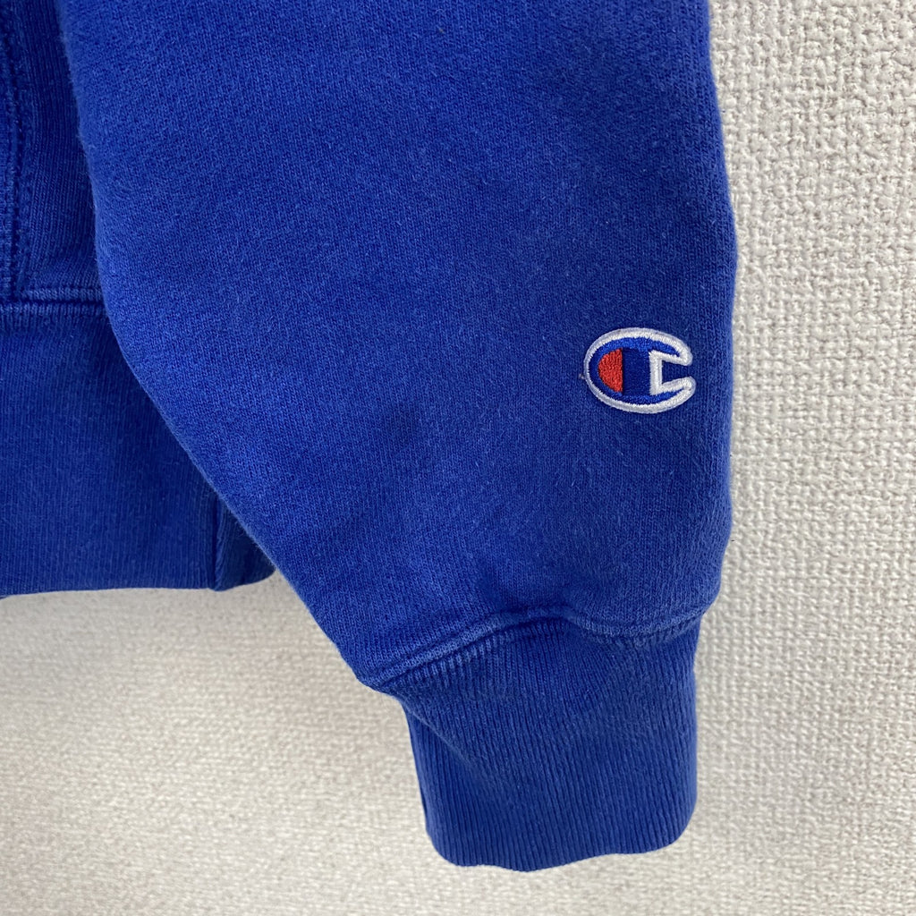 Champion　チャンピオン　リバースウィーブ　スウェットパーカー/フーディー　ヘビーウエイト　現行　青　ブルー　Sサイズ トレーナー スウェットトップス フード付き 古着