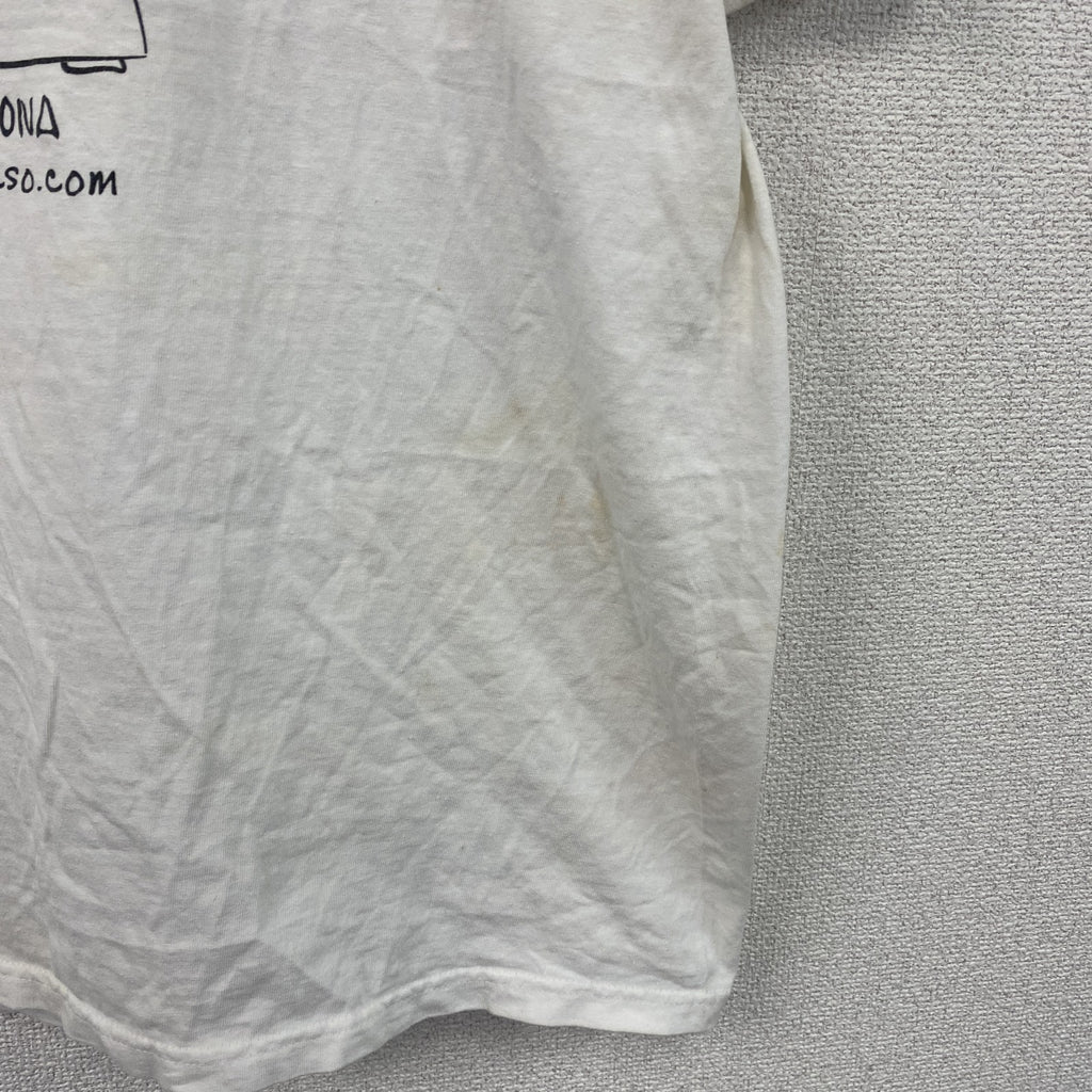 FRUIT OF THE LOOM　フルーツオブザルーム　Ascaso　アスカソ　半袖Tシャツ　ホワイト　XLサイズ　古着