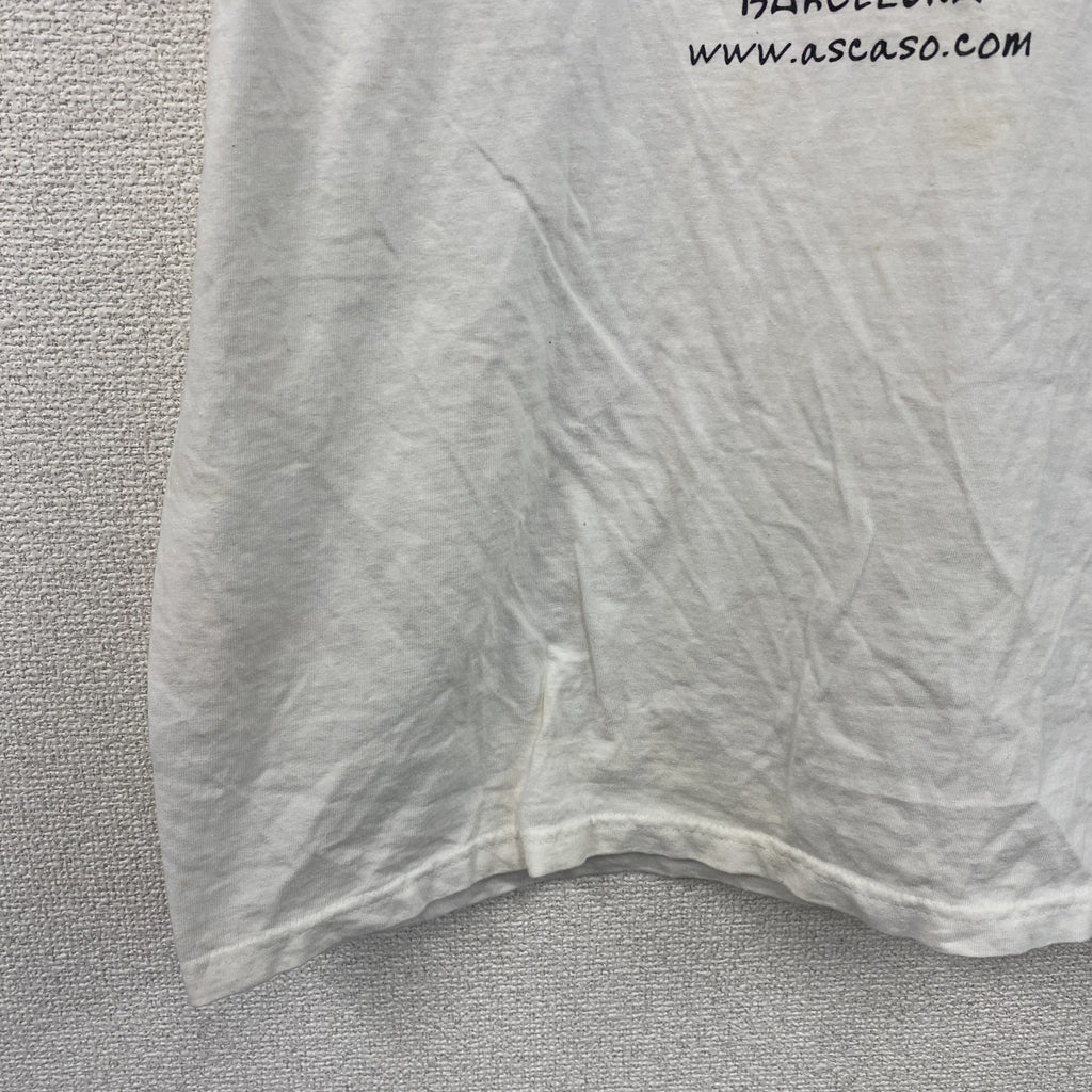 FRUIT OF THE LOOM　フルーツオブザルーム　Ascaso　アスカソ　半袖Tシャツ　ホワイト　XLサイズ　古着