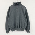 ～90s　NAUTICA　ノーティカ　ハーフジップスウェット/トレーナー　ヴィンテージ　ダークグレー　XLサイズ　古着