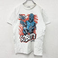 MIDDLEWEIGIHT CHAMPION　半袖プリントTシャツ　アニマルT　キングコング　白　ホワイト　Lサイズ　古着