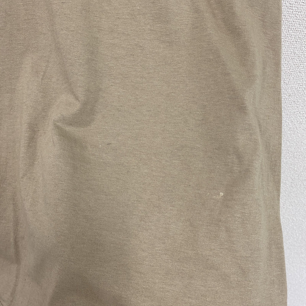 90s～　JERZEES　ジャージーズ　半袖プリントTシャツ　ヴィンテージ　カーキ　Mサイズ　古着