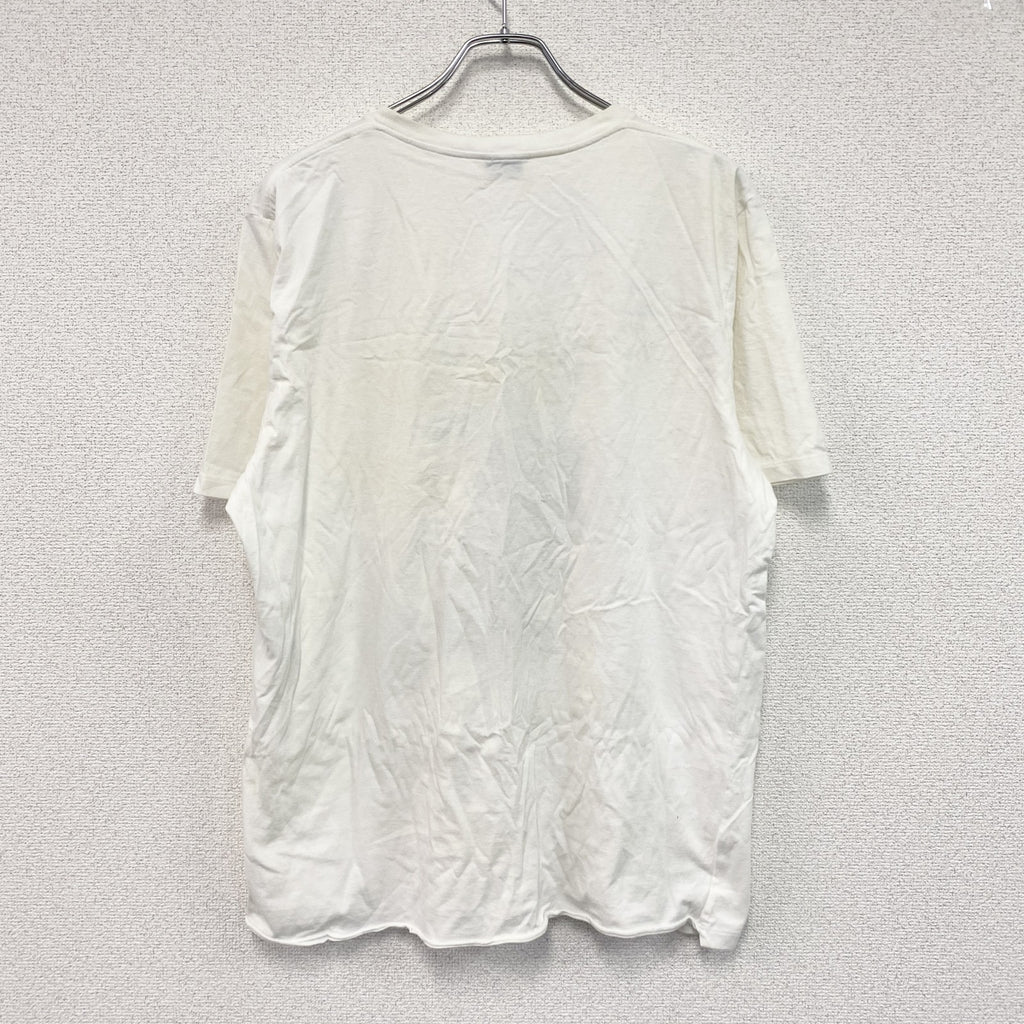 SAINT LAURENT　サンローラン　半袖プリントTシャツ　白　ホワイト　XXLサイズ　古着