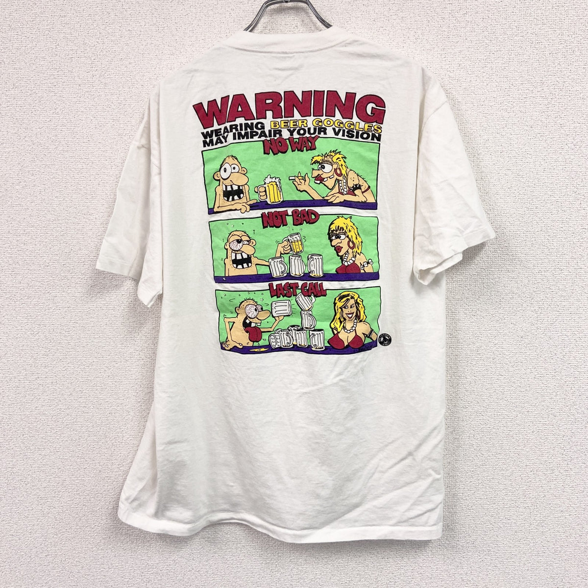 OUTHOUSE　アウトハウス　半袖プリントTシャツ　シングルステッチ　白　ホワイト　XLサイズ カットソー メンズ コットン 古着