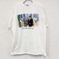 古着 used　Hanes　ヘインズ　半袖プリントTシャツ　シングルステッチ　US製　白　ホワイト　XXLサイズ